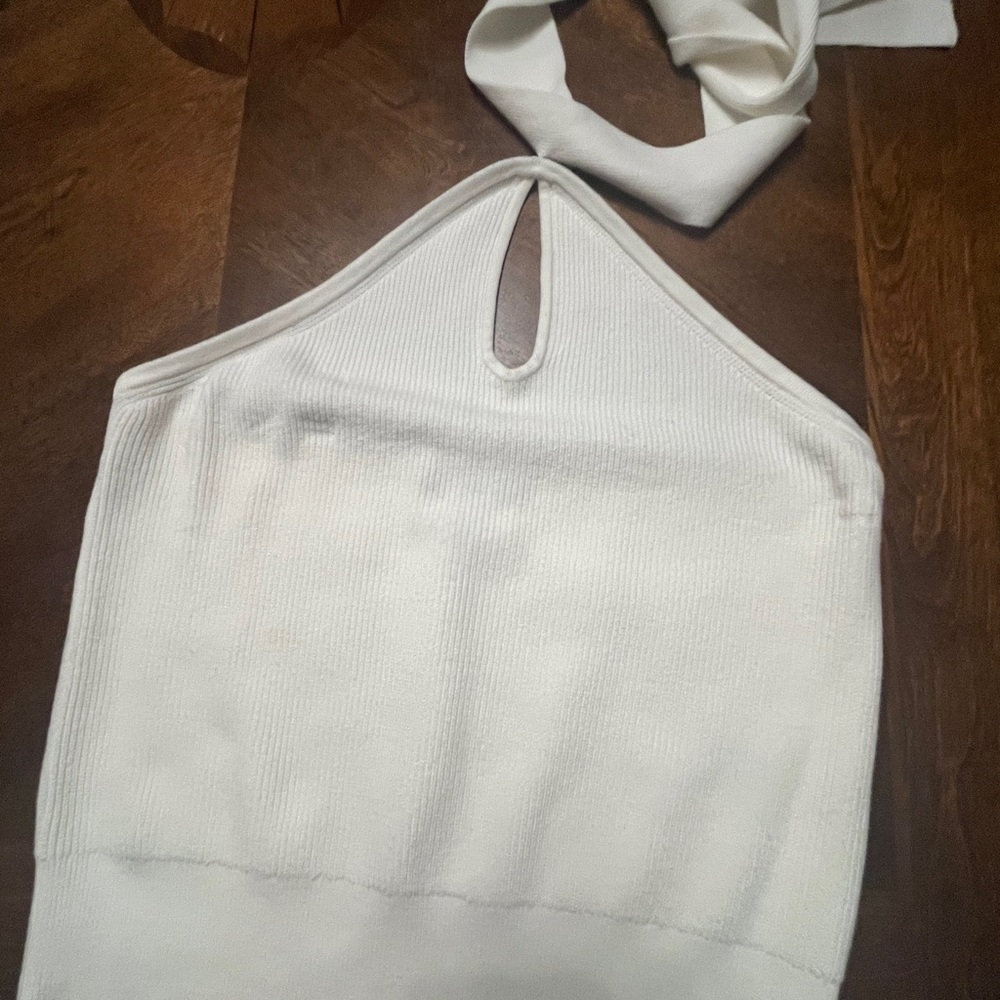 Banana Republic Cream Textured Top, Medium, NWOT